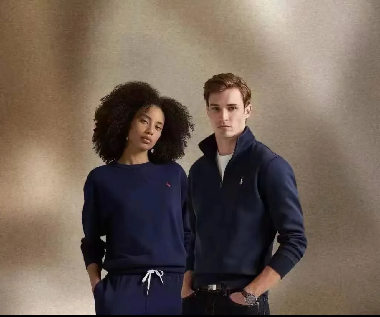 P210 Style No.: RL023】Ralph Lauren/Ralph Lauren classic small label embroidered high collar pullover half-zip sweatshirt